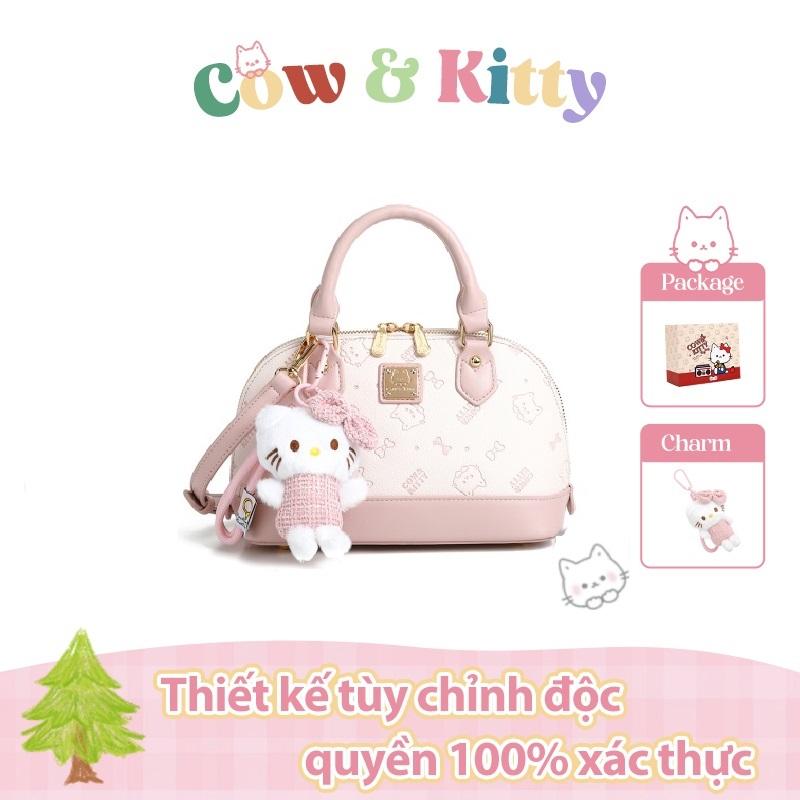 Túi Xách, BORRY ROSA-Cow & Kitty / Túi Vỏ Hoa Anh Đào Rực Rỡ, Đeo Một Bên Vai, Đeo Chéo