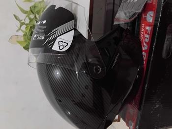 Product Review of HELM Half Face RSV NEW WINDTAIL CARBON GLOSSY  Motorcycle from T**S 2