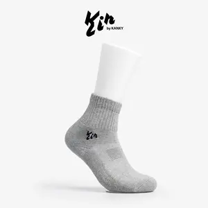 Unisex Everyday KIN MIDFORM SOCKS Special Cushion Ankle Socks (1 Pairs) | KAOS KAKI daily KIN MIDFORM mata kaki Anti Bau, Nyaman (1 Psg)