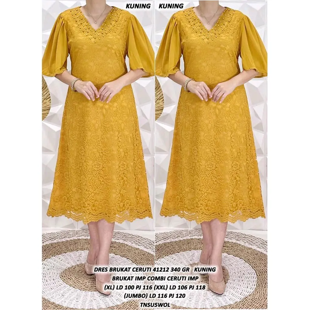 Dress brokat claudia model A