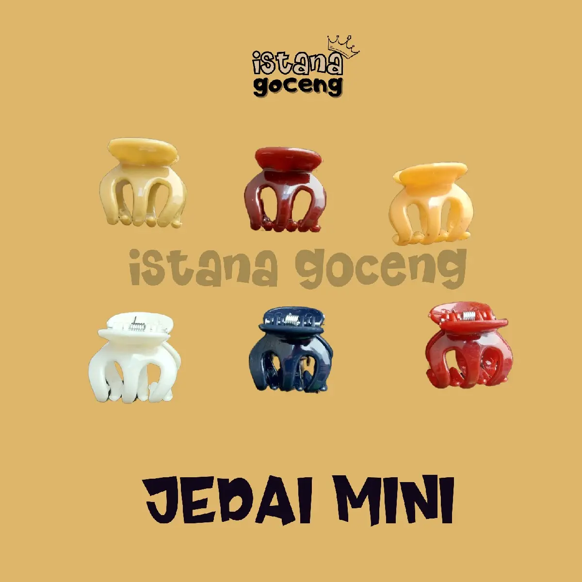[1 SET isi 3pcs] JEDAI RAMBUT MINI 6 WARNA