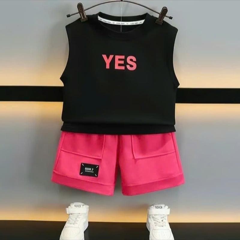 Bộ Công Tử Sát Nách Trẻ Em Mùa Hè Bé Chai,Chất cotton Mềm Nhẹ 1