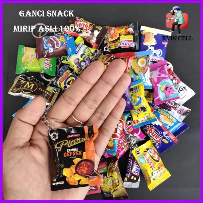 Gantungan Kunci Snack Motor Mobil Custom Unik Anime BTS Lucu Ganci Snack Nct Akrilik Boneka Murah dan Minuman Grosir Bisa Pilih Miniatur 1kg Souvenir Chains 0