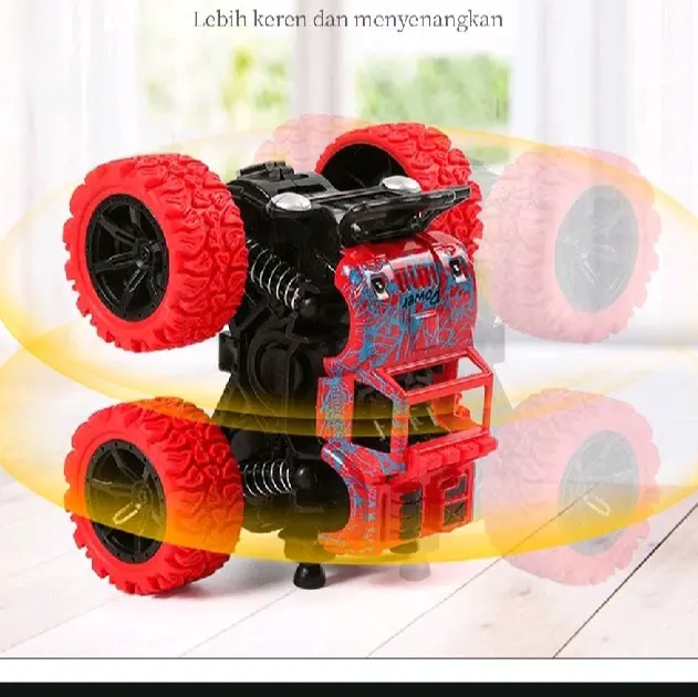 Mainan Anak Mobil Jip Off Road 4 Drive / Monster Zap 360 Derajat Roda Besar 4