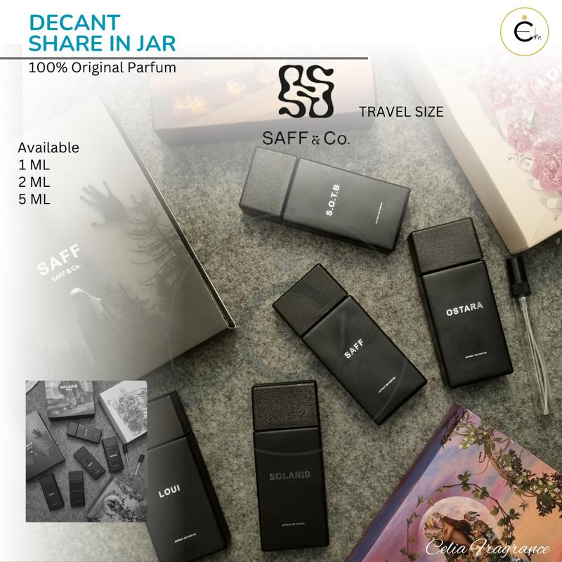 SAFF & CO Decant (Share in Jar) – Travel Size SAFF & CO LOUI OSTARA S.O.T.B SAFF SOLARIS Decant SAFF & CO LOUI OSTARA S.O.T.B SAFF SOLARIS 0