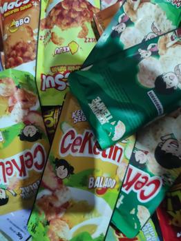 Product Review of CEKELIN Cemilan Paket Pemula 40pcs Makaroni Mie Lidi Pilus Kerupuk Seblak Basreng Keripik Tempe  Snacks from 🧕**ا 1