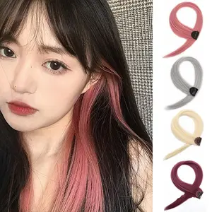 Unimese Wig Jepit Rambut Palsu Lurus 55CM Lebar 3.2CM 21 Warna untuk Harian & Pesta Model Jepit Rambut