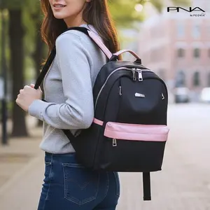 Peonia PNA JOANA Water Resistant Ransel Korea Tas Wanita Punggung  Kantor Kerja Sekolah Kuliah Outdoor Trendy Fashion Style Travel Casual Backpack Anak Remaja Perempuan Selempang Cewek Bag