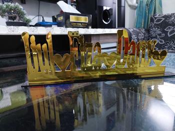 Product Review of Hiasan Kabinet Meja Kalimah Nama Custom 29x9cm from L**a 2