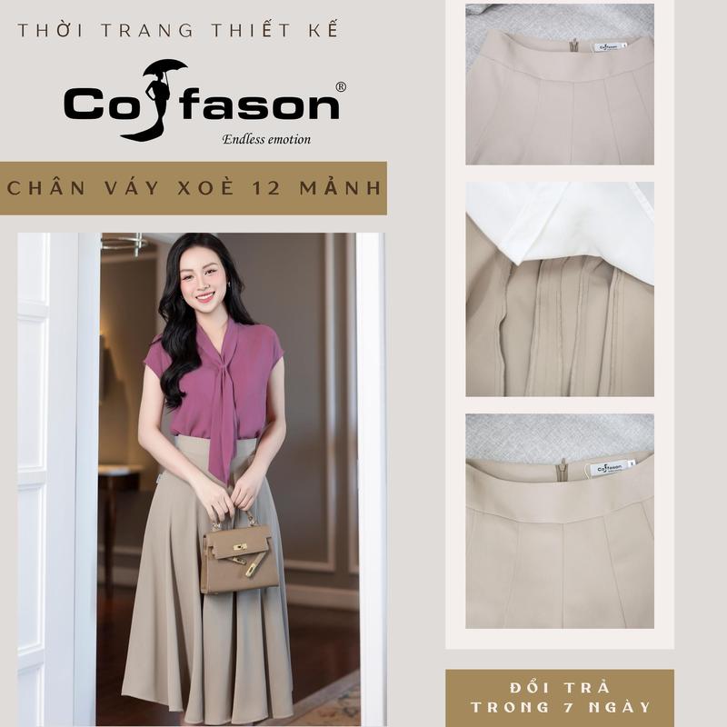 CHÂN VÁY XÒE BỔ MẢNH CẠP 5 PHÂN DÀI 72CM - Vải Baby Hàn Quốc - Màu sắc: 05 màu Hồng vỏ đõ/ Xanh ghi/ Đen/ Trắng kem/ Nâu nhạt - Size: S/ M/ L/ XL - Chân váy công sở thanh lịch cho nàng đi làm cực xinh - Thời trang công sở đẹp