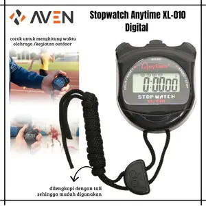 Stopwatch  Digital Alat Penghitung Waktu Efisien Olahraga