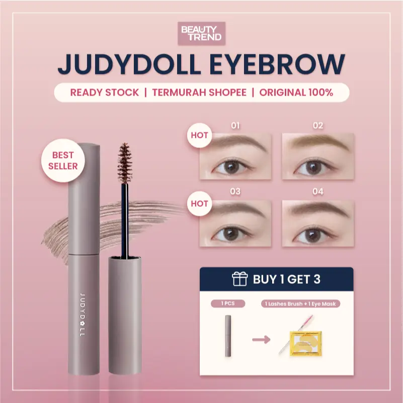 [READY STOCK] JudyDoll Eyebrow Mascara Brow Mascara Browcara Waterproof Longlasting Natural Eyebrow