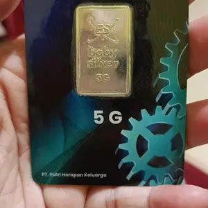 Baby Silver PRESS PVC 5 Gram Fine Silver Perak Batangan Asli Murni Logam Mulia Original