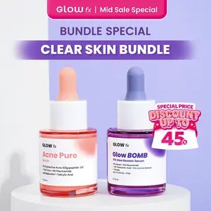 [Clear Skin Bundle] 1 PCS GLOW FX BEAUTY Acne Pure Serum + 1 PCS GLOW FX BEAUTY Glow Bomb Serum