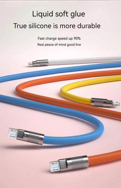 Product Introduction of Kabel Data Pengecasan Super Pantas, 120W, Antara Muka Pengecasan Typec dan Android, Sesuai untuk Huawei Honor, vivop, Xiaomi, Lampu Kereta Umum 0