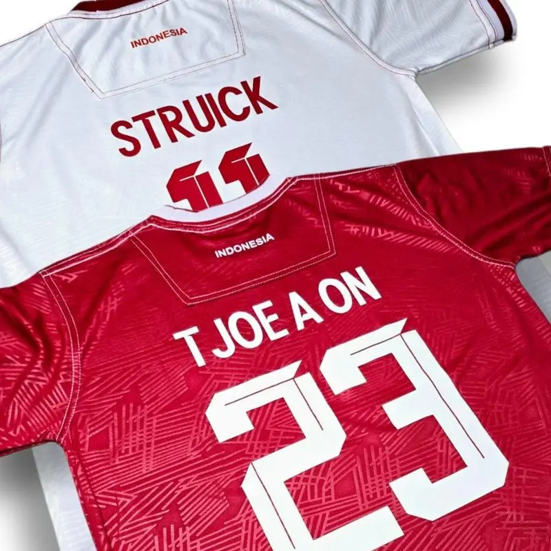 CUSTOM Jersey ERSPO TImnas Indonesia Jersey sepak bola Jersey Olahraga Jersey Sport