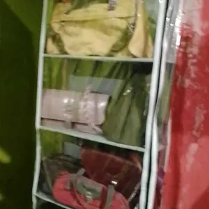 Rak  gantung  serbaguna 5 kolom polos full resleting spond 100 gr