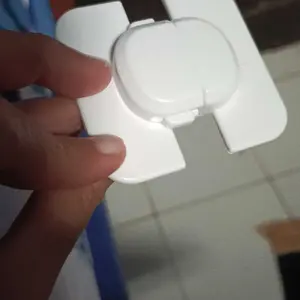 SecureGuard Pengunci Pintu Kulkas Anak-Anak - Putih Pengaman Lemari borgol  pengaman