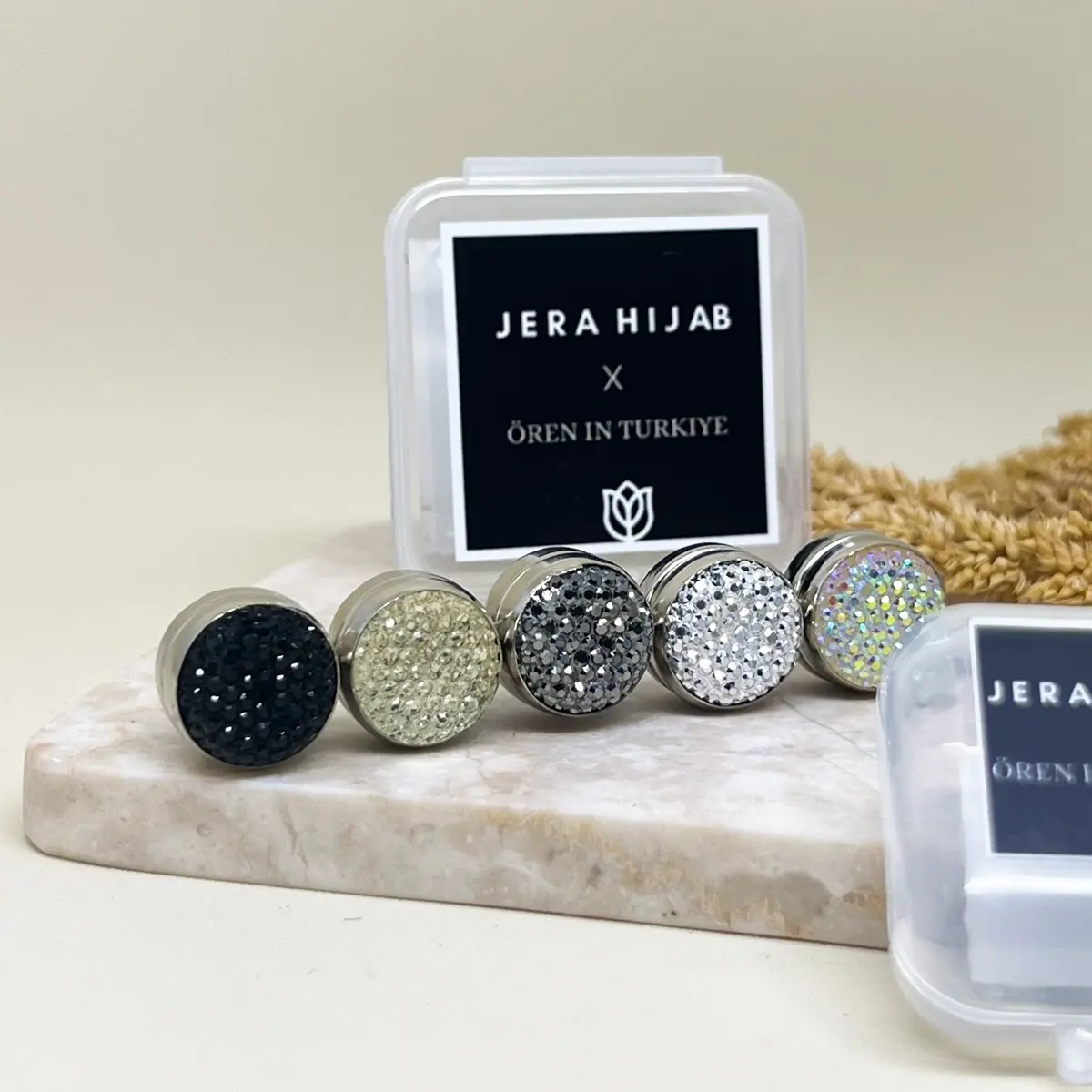 ￼Jera Bros Magnet Hijab Original Turki (Pin Magnet) 14mm - Hyra Series
