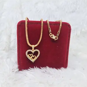 Kalung milano liontin love2 titanium asli anti luntur Dewasa Elegan