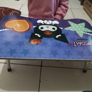 Meja Lipat Laptop Belajar Anak Serbaguna Folding Table Karakter kuromi pink