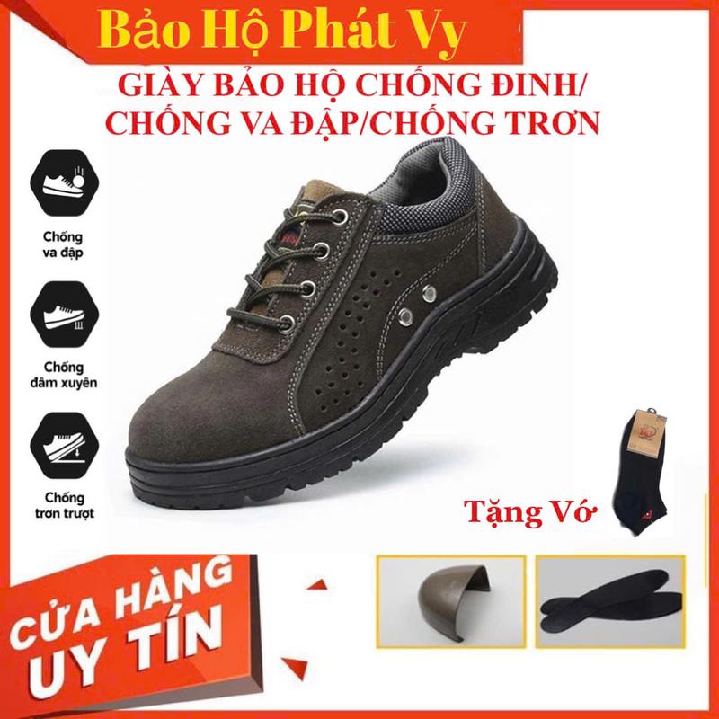 {TẶNG LÓT GIÀY} Giày Bảo Hộ Lao Động AOX MS78 Da Lộn Mũi Thép Đế Lót Thép Chống Đinh Chống Trơn Giày Công Trình Siêu Bền- CÓ VIDEO THỰC TẾ Hoa Shoes