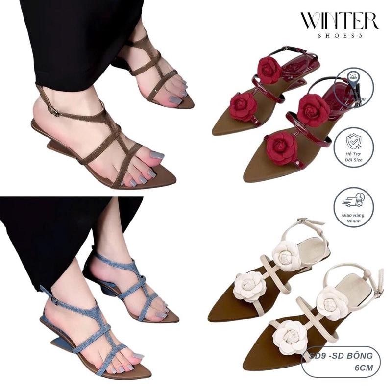 Giày cao gót WINTER SHOES  Sandal xuồng ( SD7) cao 6cm xinh xắn thời trang