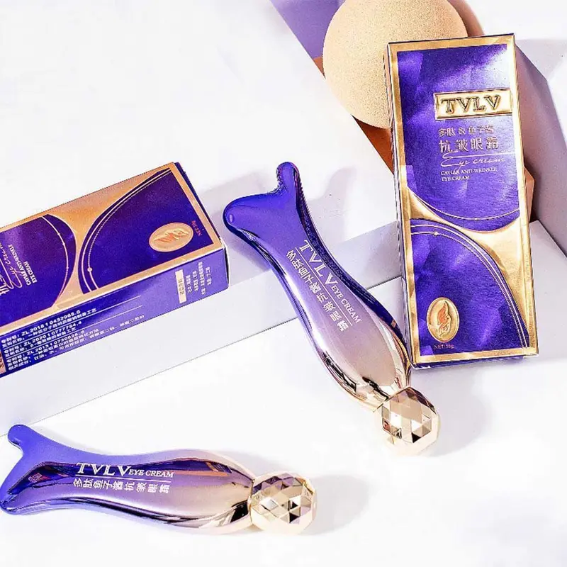 Kem Mắt, Với Con Lăn Massage, Kem Dưỡng Ẩm Peptide Trứng Cá Muối, 30g, Nâng Quầng Thâm Dưới Mắt, Chăm Sóc Da 1 Miếng 2
