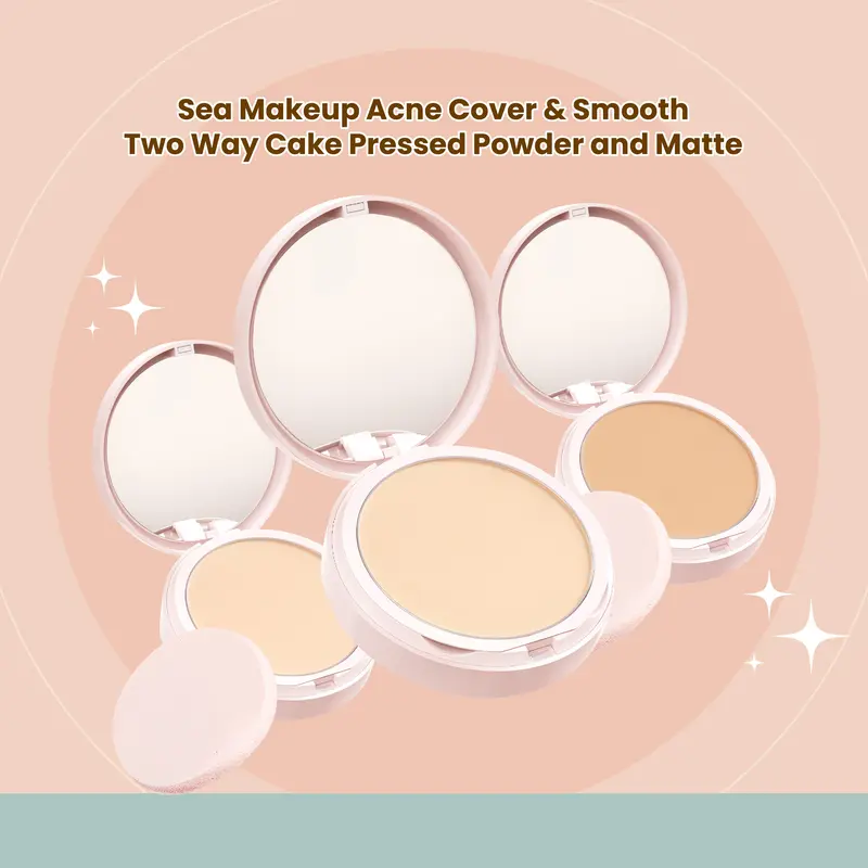 Sea Makeup Acne Cover & Smooth Two Way Cake -  Bedak Padat 1