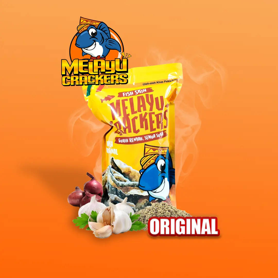 Kerupuk Kulit Ikan Patin  Melayu Crackers rasa Original | Kerupuk Kulit ikan patin | oleh-oleh | buah tangan