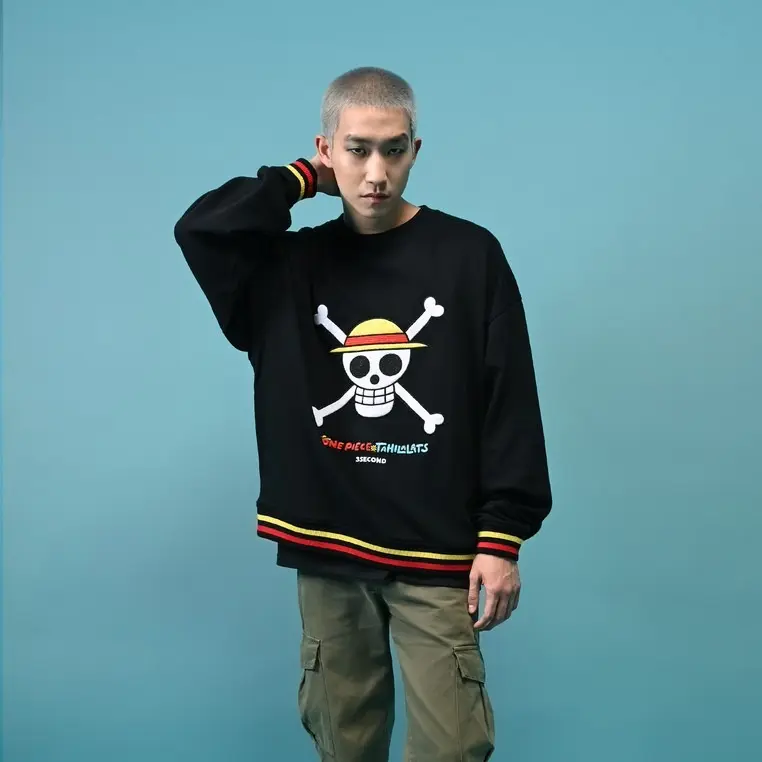 3Second x One Piece x Tahilalats Men's Jacket Crewneck 5