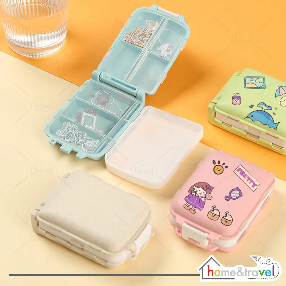Compact Hijab Kit Box Jarum Pentul Kerudung Penyimpanan Peniti Jilbab Storage Bros Pin