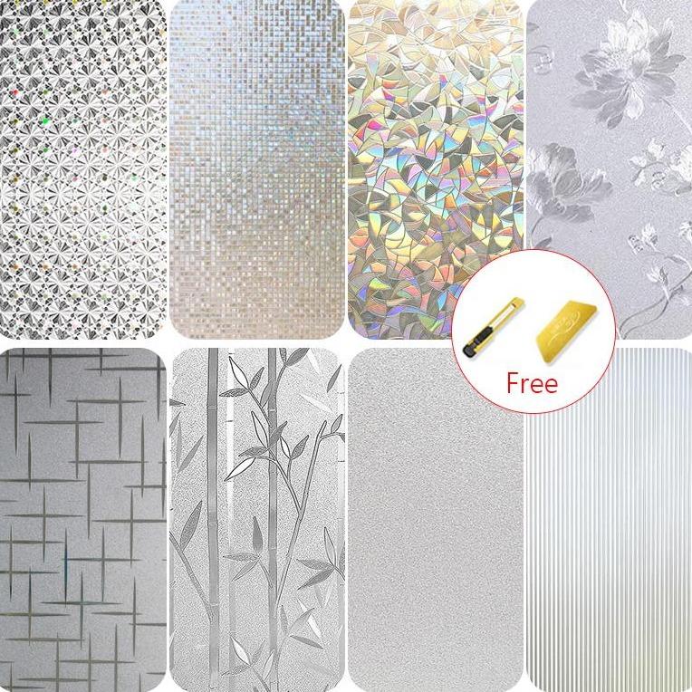 45/60/90/120cm x /2m Glass Sticker Window Sticker Privacy Window ...
