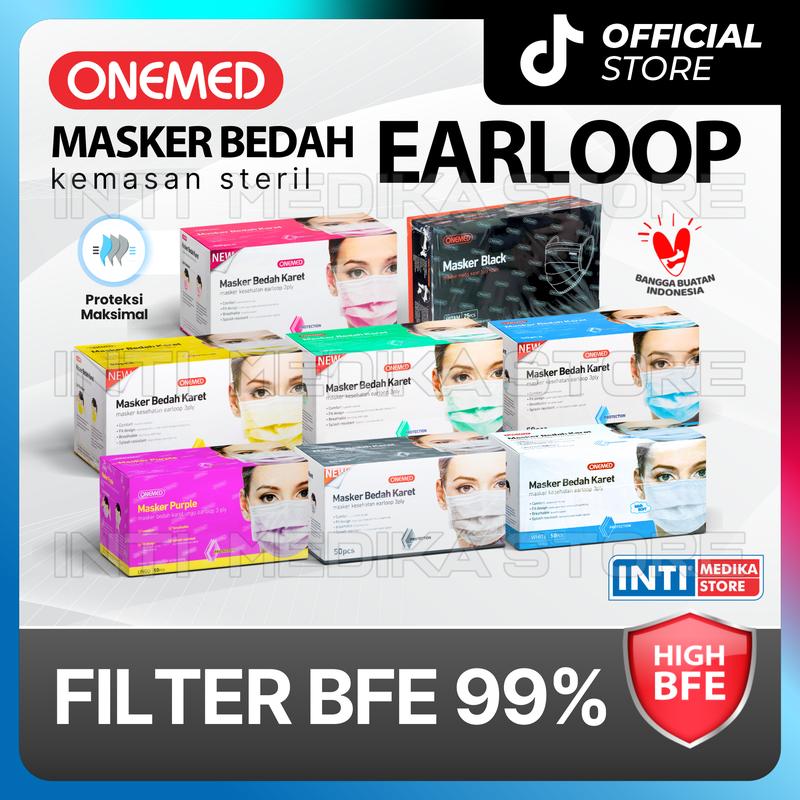 ONEMED - Masker 3 Ply Earloop Medis | Surgical Mask One Med - Shop ...