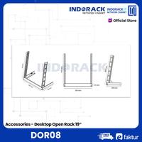 Gambar Rak Desktop INDORACK Open Rack 8U Rak Audio Receiver Patch Panel DOR08 dari INDORACK IT Networck Cabinet Kota Administrasi Jakarta Utara 3 Tokopedia
