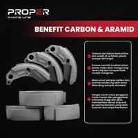 Gambar KAMPAS GANDA CARBON ARAMID MIO J FINO 115 XRIDE 115 SOUL GT 115 PROPER RACING LINE dari Proper Racing Line Kota Administrasi Jakarta Utara 5 Tokopedia