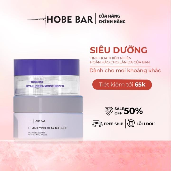 (Mua 1 tặng 1) Combo 1 hộp Kem dưỡng ẩm Hobebar tặng 1 nạ đất sét HBB collagen Skincare Làm Đẹp Da
