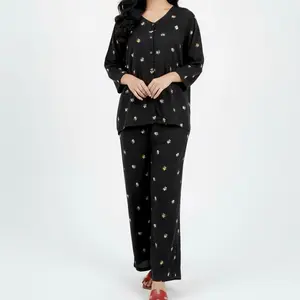 Minflo black series-kulot -one set -BYZAF.ID  BAHAN TIPIS NYAMAN DIPAKAI