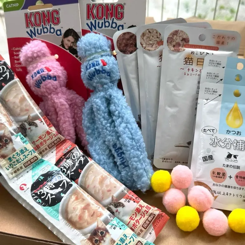 Pawty MāoBox - Gift box for cats with treats, toys, food and goodies!
