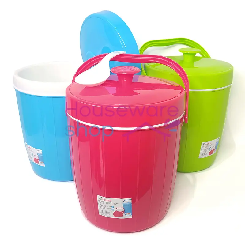 Termos Nasi 14 & 17 Global Eagle / Termos Es Batu / Tempat Nasi Es Batu / Rice Ice Bucket + Free Centong Plastik Vacuum 3