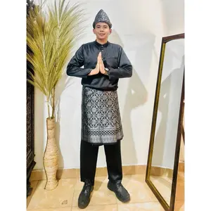 Set Baju Celana Teluk Belanga Cekak Musang Pria Kurung Melayu / Baju Kokoh Terrmurahhh