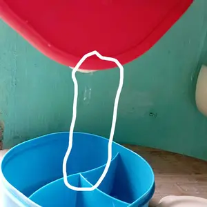 Clio Lunch Box Imary 2090 Bento 3 Sekat Tempat Makan Bulat Merah Ungu Biru Kitchenware