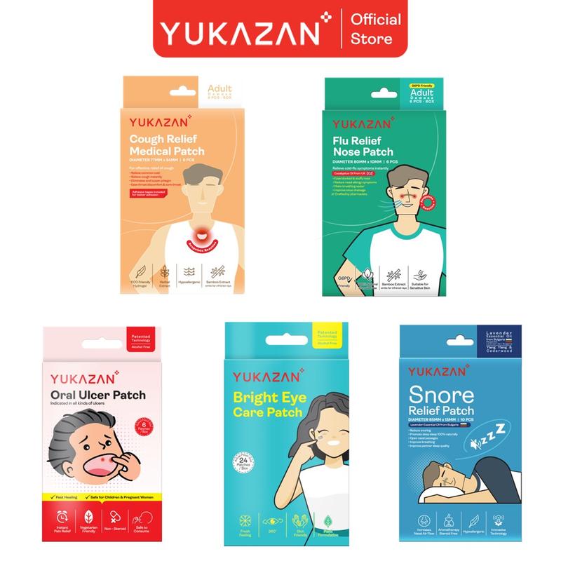Yukazan Patches Series - Cough Relief Patch / Flu Relief Patch - TikTok ...