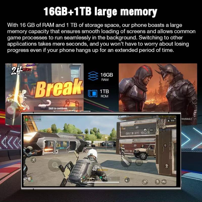 [Flash Diskon]  S.25 Ultra Smartphone 5G Ponsel Gaming Cuci Gudang 7.3 Inch 8000mAh Baterai 72MP+108MP Kamera Night Vision 16GB+1TB Garansi Resmi