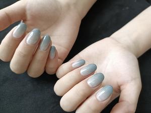 Silver Pearl Texture · Gradient from Mist Blue to Smoggy Blue Handmade Wearable Armor Full On Cold & Premium Feel