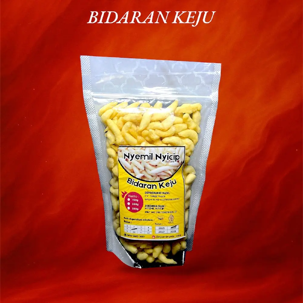 Snack Bidaran Keju Pouch dan Kiloan - Nyemilnyicip