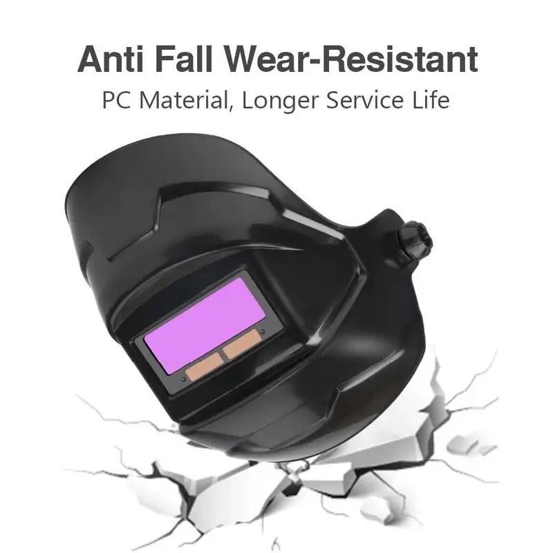 COD CLYNE Helm Las Otomatis otomatis fullface + Senter Led Auto Dimming Color Welding Helmet 5