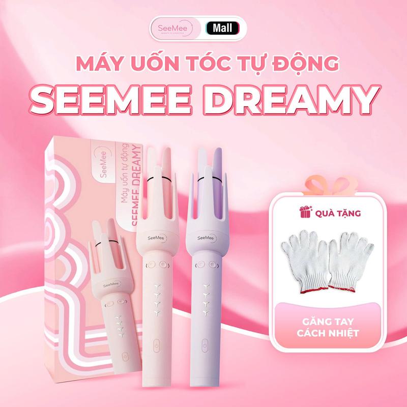 Máy uốn tóc tự động SeeMee Dreamy [PHIÊN BẢN MỚI 2025]  - [Bảo hành 1 đổi 1 trong 12 tháng] - Tặng Găng tay cách nhiệt