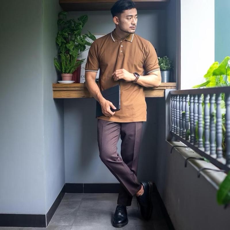 ￼STARLINE Celana Formal Pria Slim Fit / Celana Bahan 7