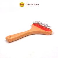Gambar VELLUS Sisir Premium Beechwood Handle Slicker Brush | Sisir Anjing Kucing dari Octagon Pet Indonesia Kota Surabaya 2 Tokopedia